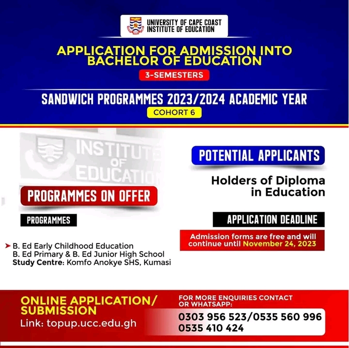 UCC 3Semester TopUp Degree Programme Admission Portal 2024 Apply